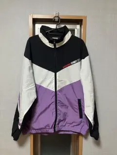VISION STREET WEAR ナイロンジャケット L 黒/白/紫　古着