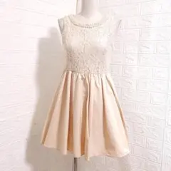 Dazzlin レース切り替え フォーマルワンピース　S