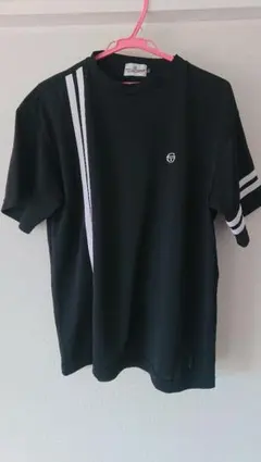 黒 ストライプデザイン Tシャツ LLサイズ