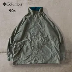古着90s Columbiaコロンビアナイロンジャケットドローコードアースカラー