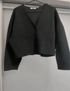 【新品未使用】UNIQLO Uメリノブレンドショートカーディガン（長袖） XS