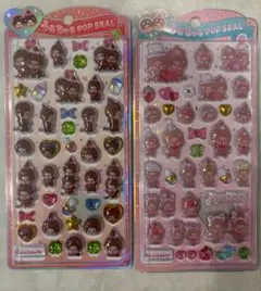 モンチッチ うるちゅるポップシール 2シートセット
