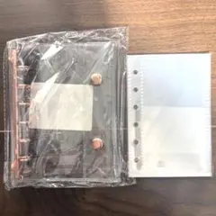 シールバインダー リフィル10枚付き ピンクゴールド A7 シール帳