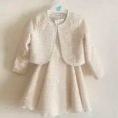 【 110cm】キッズ・ツイードセットアップスーツ⭐︎結婚式　発表会　フォーマル