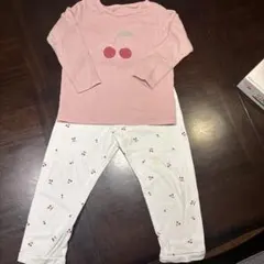 チェリー柄パジャマセット（長袖・ロングパンツ）