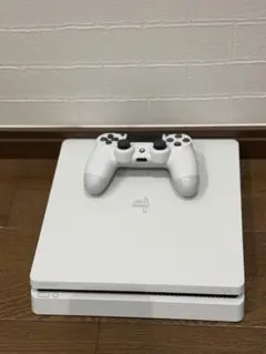 ホワイト PlayStation 4 本体コントローラー、マイクラ、箱付き