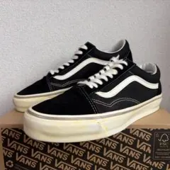 灼けカスタム◎VANS MTE オールドスクール 黒×白 29のサムネイル