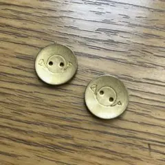 月光荘　金ボタン　小2個セット