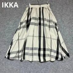 IKKA チェック柄 フレアスカートのサムネイル