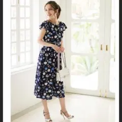 tocco closet フラワープリントマキシワンピース 田中みな実さん着用