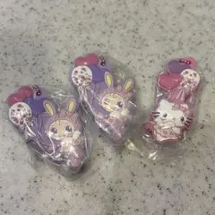 【3点】メゾピアノ×ハローキティ　カプセルラバーマスコット　ガチャ