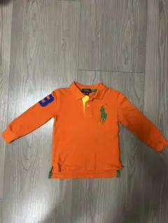【美品】POLO RALPH LAUREN オレンジ ポロシャツ 2T