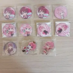 すとぷり　さとみくん　缶バッジ　アクリルキーホルダー