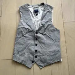 Gap グレー チェック柄 ベスト XS