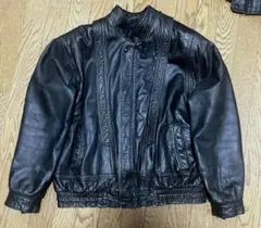 レザージャケット　ブラック