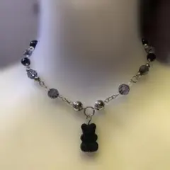 フロッキークマのネックレス　Y2Kフェアリーグランジウィッシュコア　森ガール