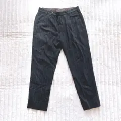 ユナイテッドアローズ　スラックス　M ブラック　ストライプ柄　暖か素材