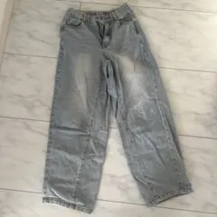 lovetoxicライトブルーデニムワイドパンツ