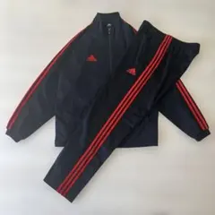 00s adidas 黒赤 セットアップ ジャージ XL