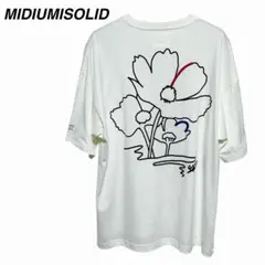 MIDIUMISOLID ミディウミソリッド　ドローイングTシャツ フラワーのサムネイル