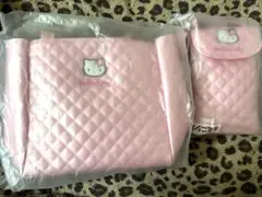 サンリオ当りくじ キティ ピンクキルトシリーズ トートバッグ　ミニショルダー