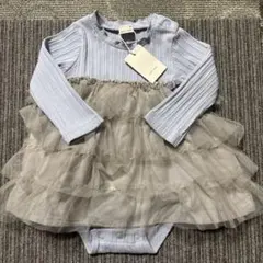 プティマイン 新品未使用 ロンパース ワンピース チュール フリル 80