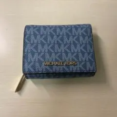 MICHEAL KORS 三つ折財布 ブルー