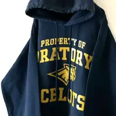 ギルダン ORATORY OCELOTS パーカー L ネイビー 古着