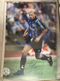 希少！　デニス・ベルカンプ選手　直筆サインパネル