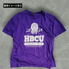 HBCU COLLEGE TOUR イベントTシャツ 紫 バックプリントのサムネイル