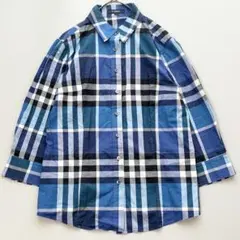 バーバリーロンドン ノバチェック メガチェック シャツ 7分袖 40サイズ