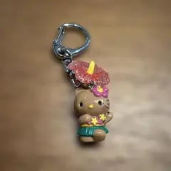 ハローキティ ハワイ限定 フラダンス キーホルダー