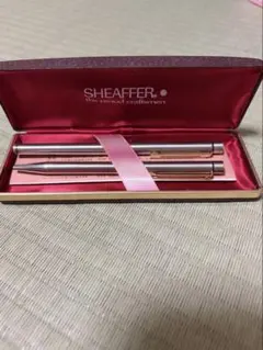 SHEAFFER シェーファー 23K万年筆 ボールペン2本セット ケース付き