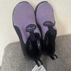 SUPER GRIP マリンシューズ 18cmサイズ パープル