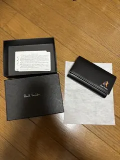 Paul Smith ブラック レザー キーケース