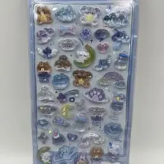 ぷっくりシール 2枚　硬いタイプ3D立体ステッカー かわいいデコシール 手帳デコ