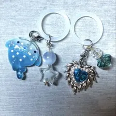 ジンベイザメ めじるしアクセサリー アンブレラマーカー イニシャル