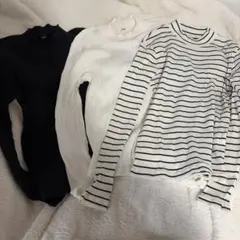 ユニクロ長袖トップス3点セット