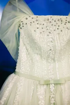 アンテプリマ　カラードレス　パステルグリーン　ウエディングドレス