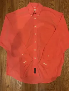 80s ヴィンテージ Ben Sherman レーヨン オレンジシャツ　Lのサムネイル