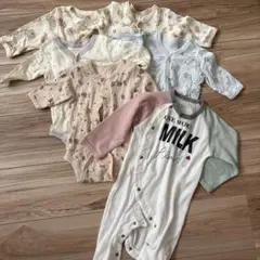ロンパース5枚セット　カバーオール1枚
