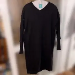 GY0210 SUREVE ニットワンピース　黒