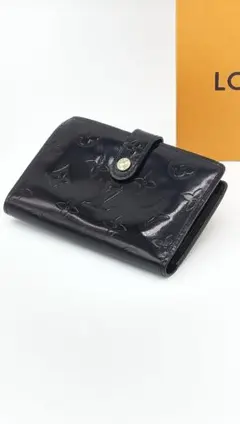 Louis Vuitton 折りがま口財布 ヴェルニブラック