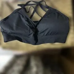 ブラック ストラップ付きブラトップ XL