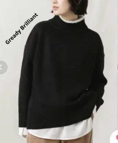 Gready Brilliant ハイネックセーター黒