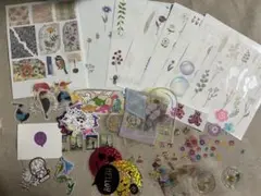 【150枚以上】シール　まとめ売り　お裾分け　花柄　トレーシング　マスキング