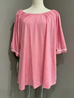 BENETTON ピンク オフショルダー チュニック