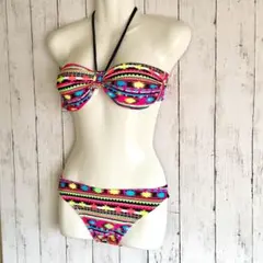 【新品 送料込】SALE!! バンドゥビキニ エスニック 幾何学柄