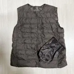 UNIQLO ユニクロ　パフテック　ダウンベスト　XL ダークブラウン