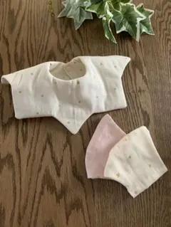 赤ちゃんスタイとママ用マスク♡ おそろいセット